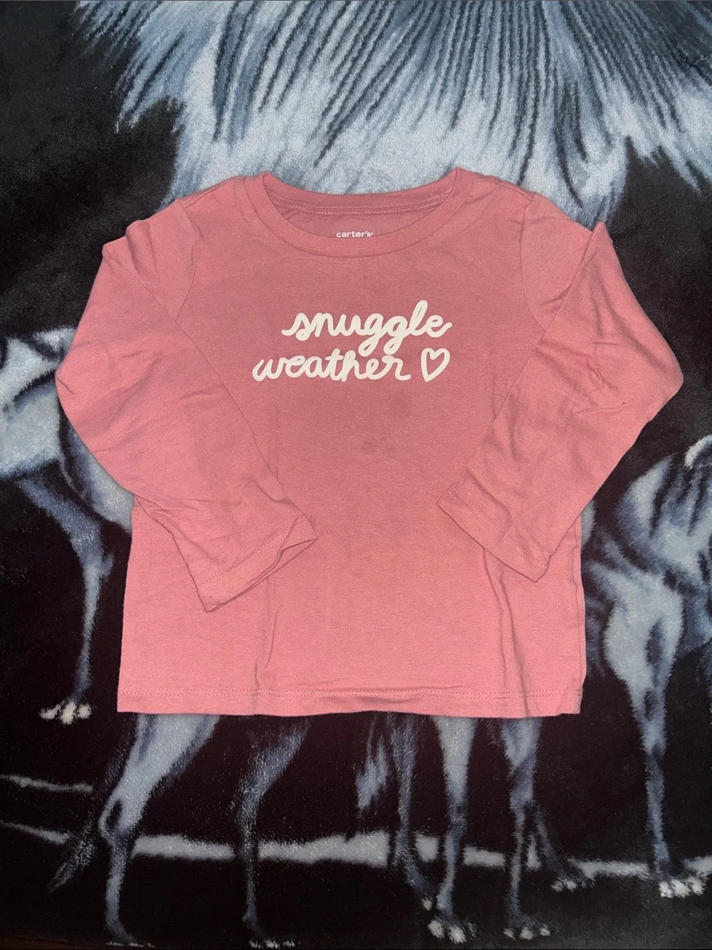 Carter's Pink 'Snuggle Weather' Long-Sleeve Tee